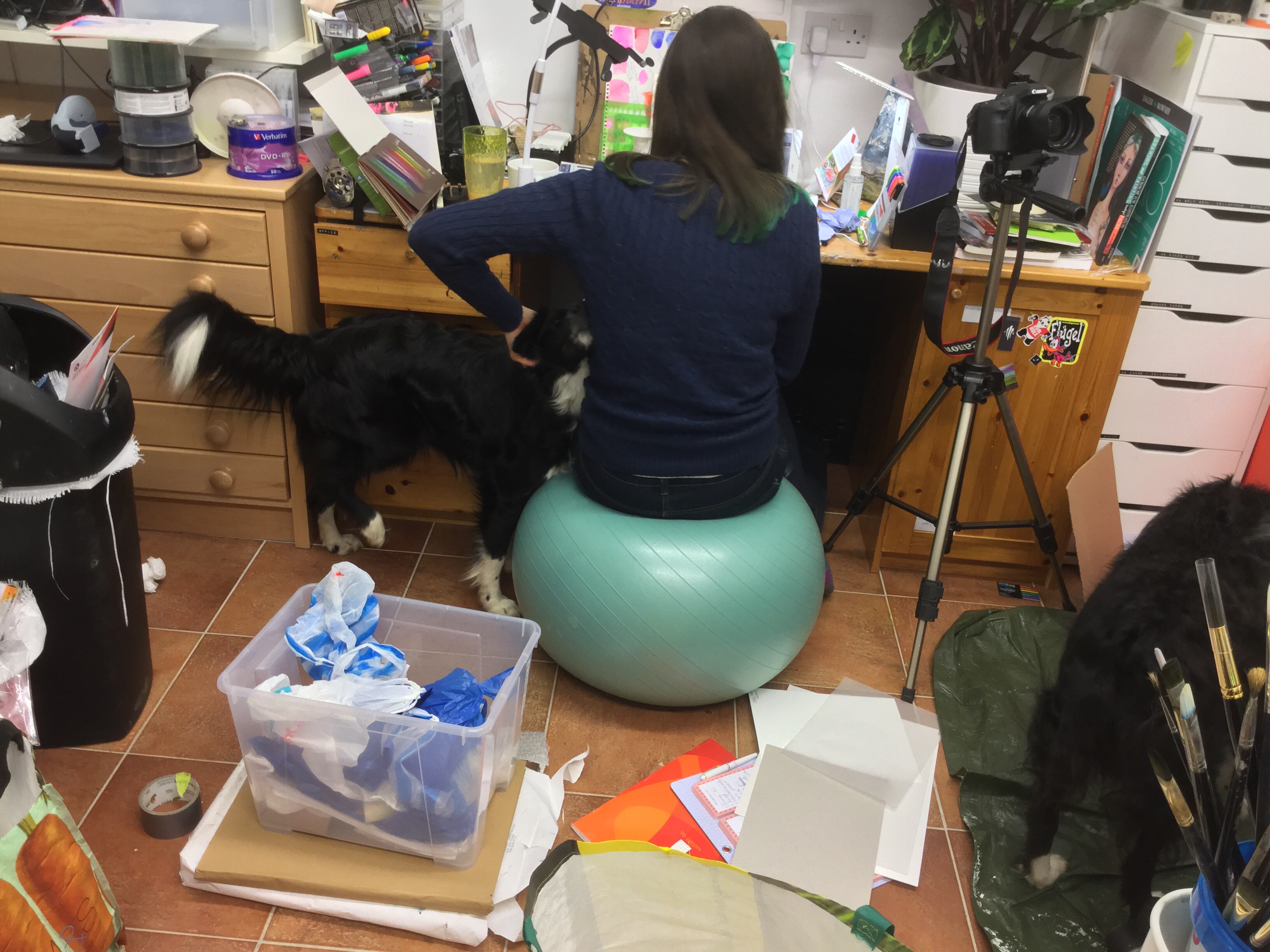 The more I tidy my studio... the messier it gets!